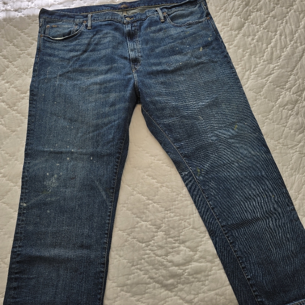 Ralph Lauren Relaxed Fit Denim Jeans - Blue, Size 48 X 30.